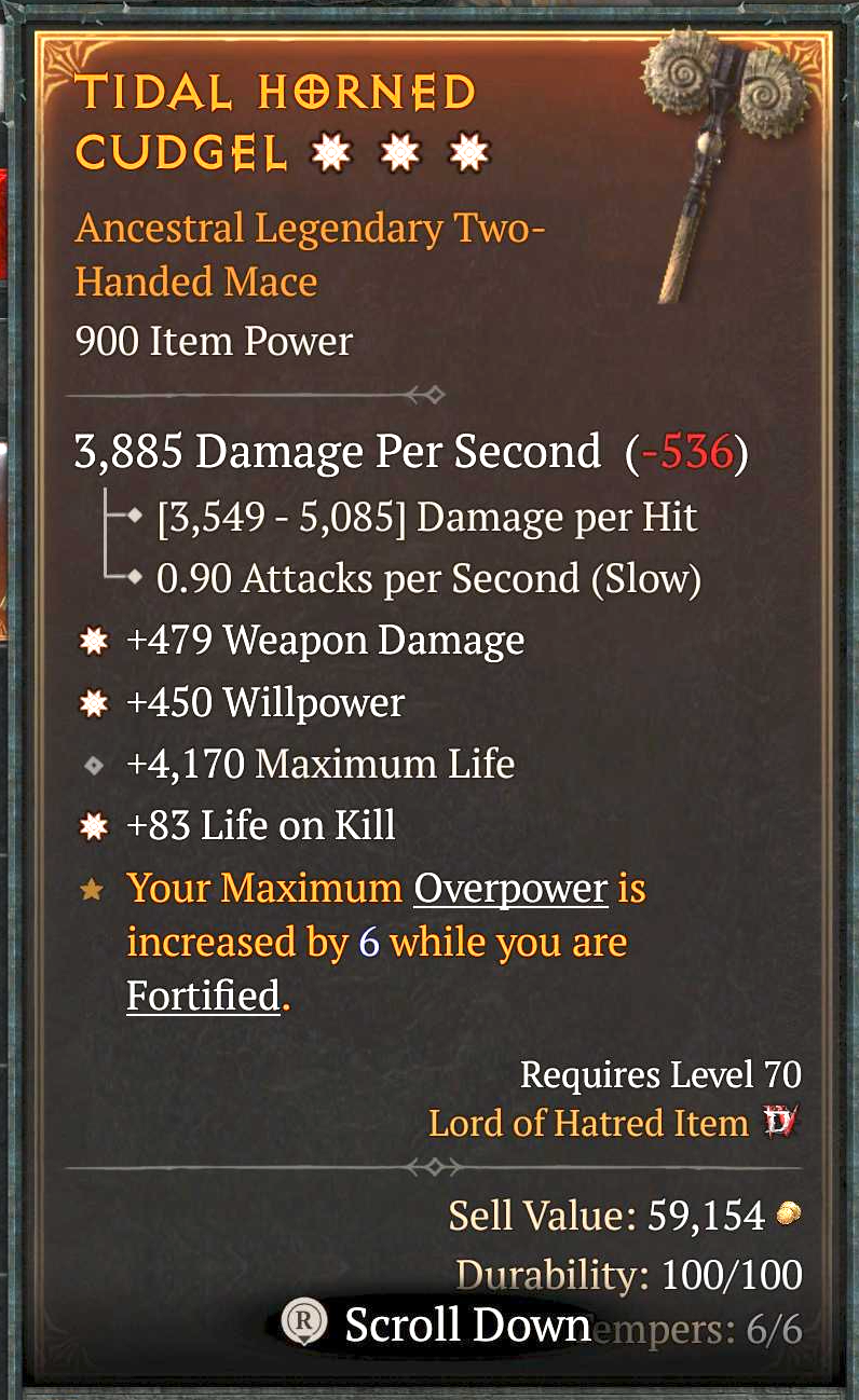 Tidal Horned Cudgel (3GA)