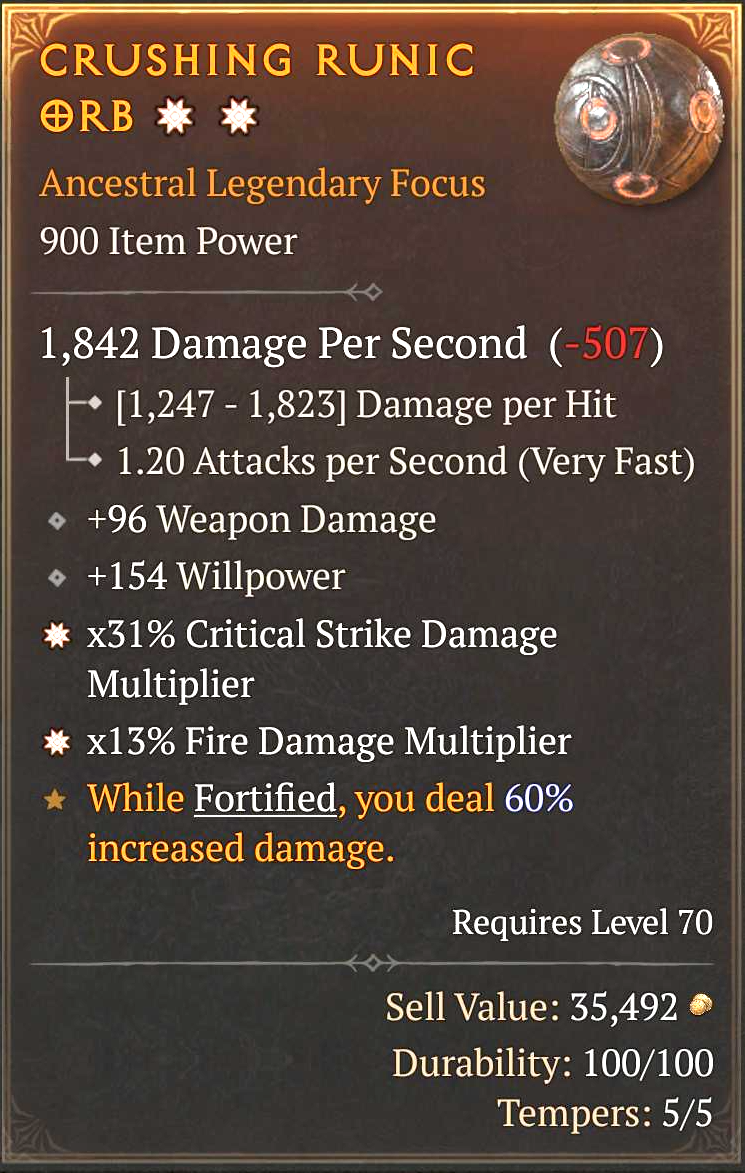 Crushing Runic Orb (2GA)