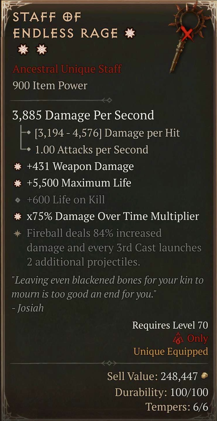 Staff of Endless Rage (3GA)
