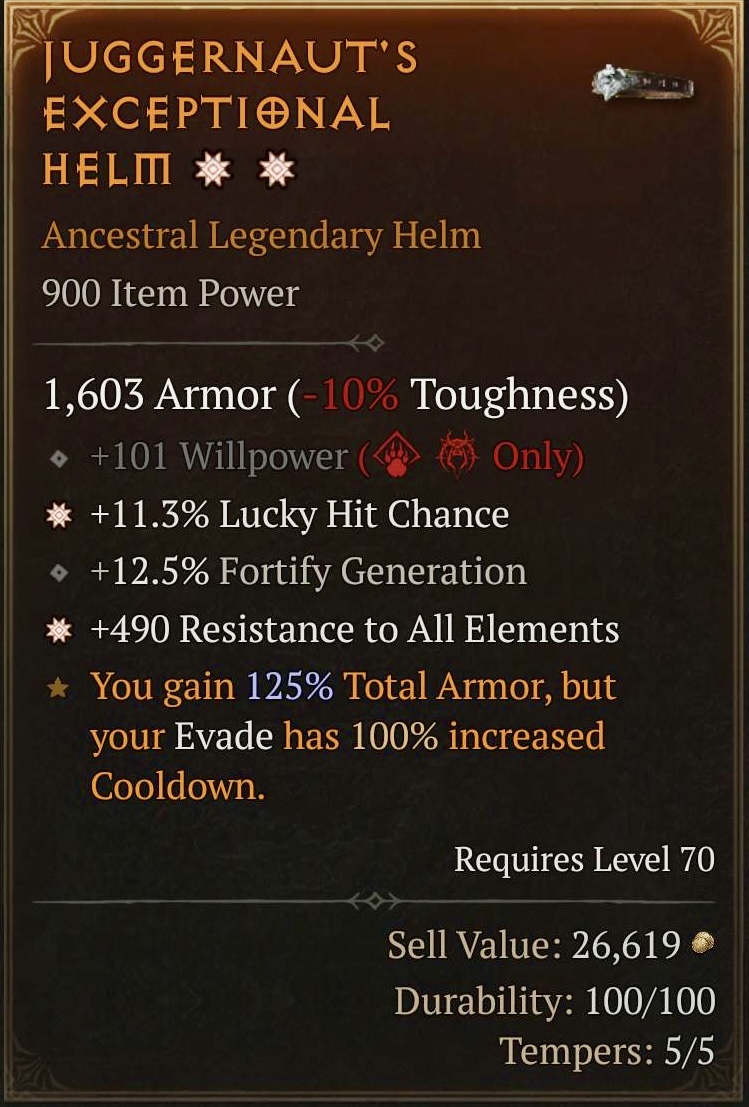Juggernaut's Exceptional Helm (2GA)
