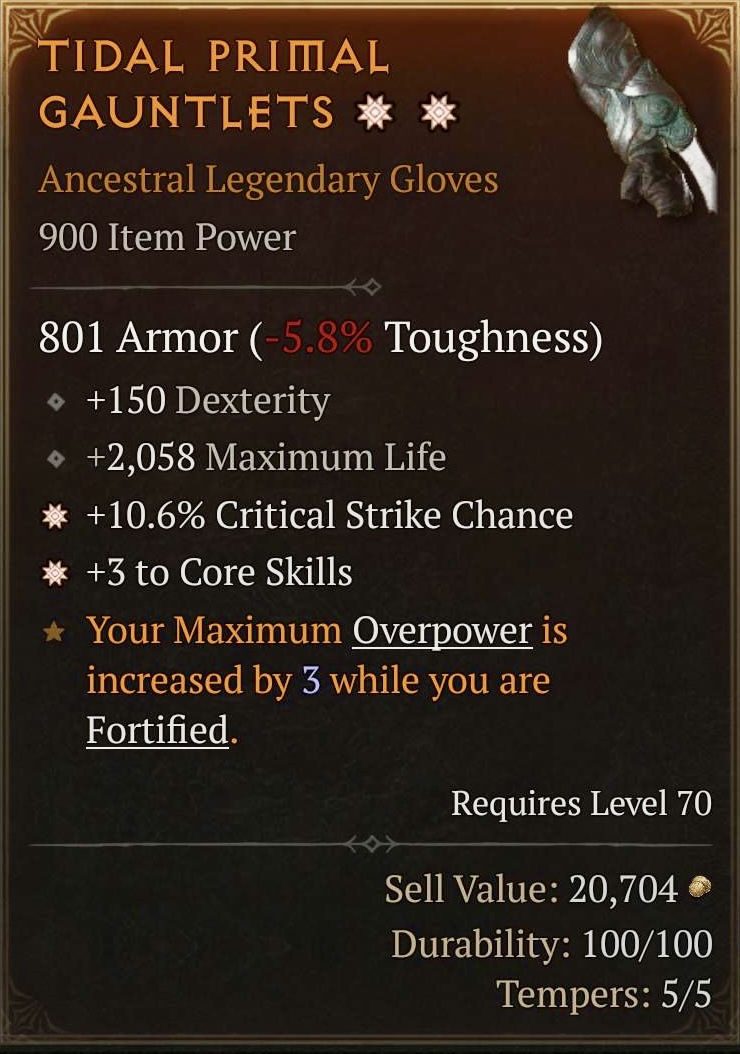 Tidal Primal Gauntlets (2GA)