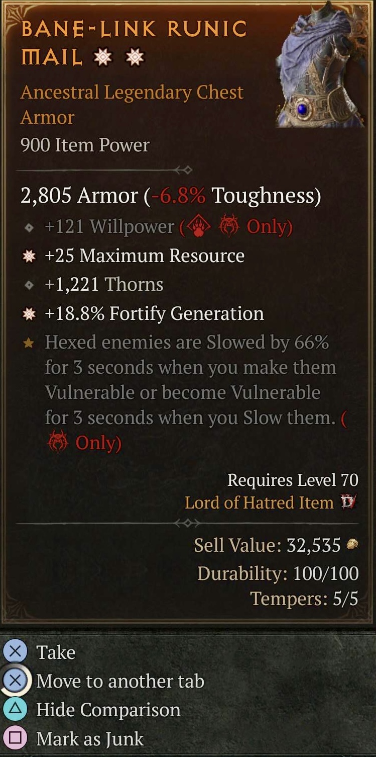 Bane-Link Runic Mail (2GA)