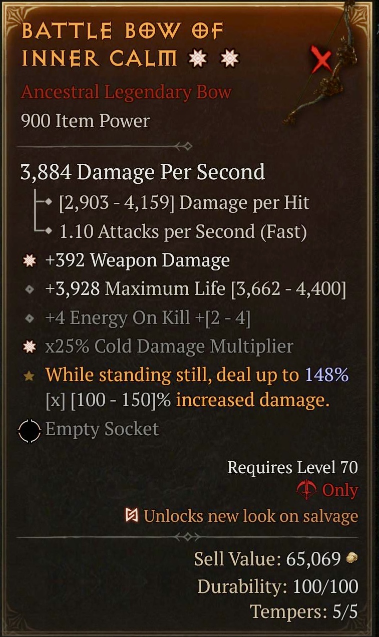 Battle Bow of Inner Calm (2GA)