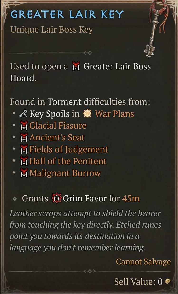 Greater Lair Key (100)