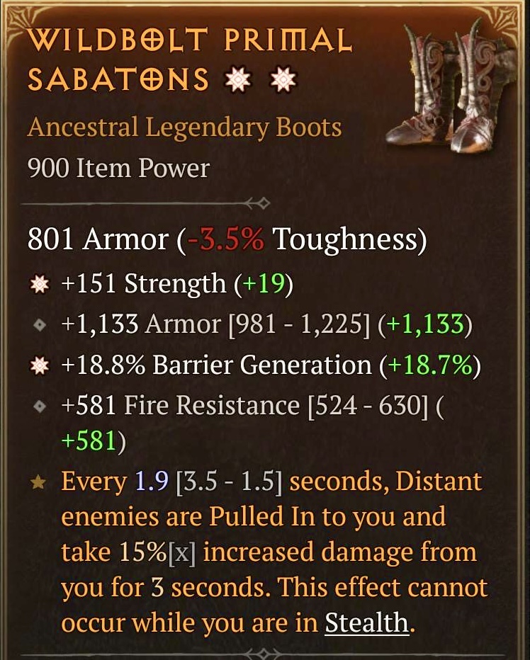 Wildbolt Primal Sabatons (2GA)