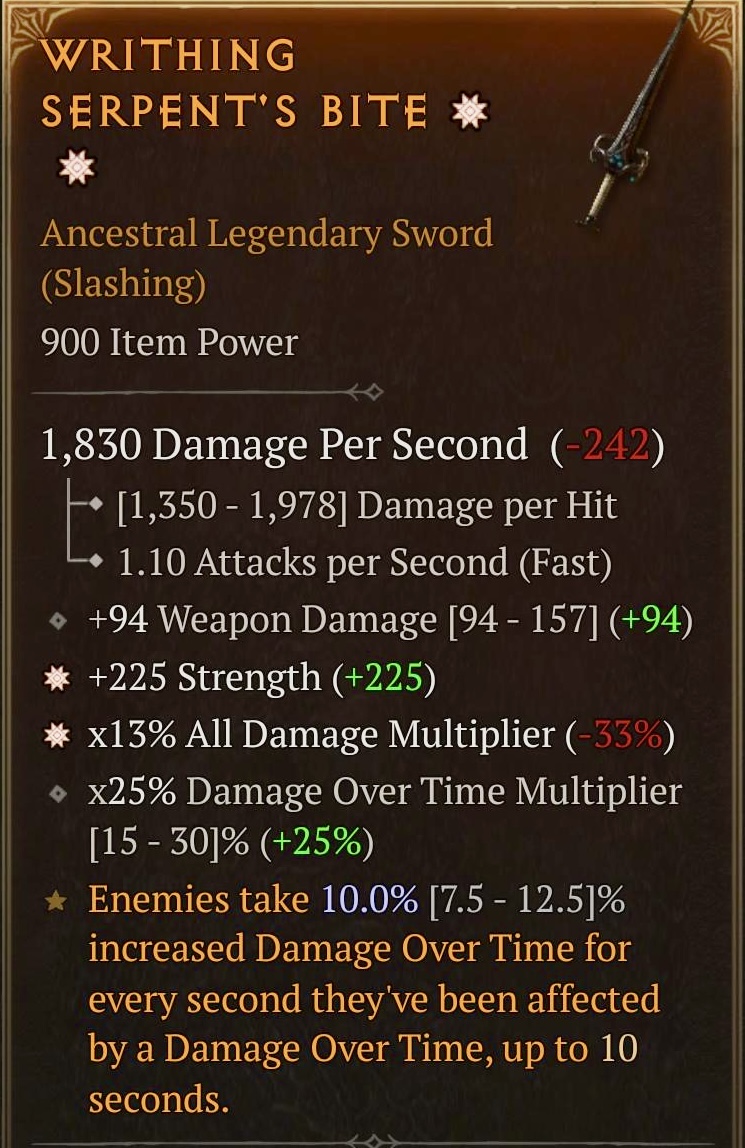 Writhing Serpent's Bite (2GA)
