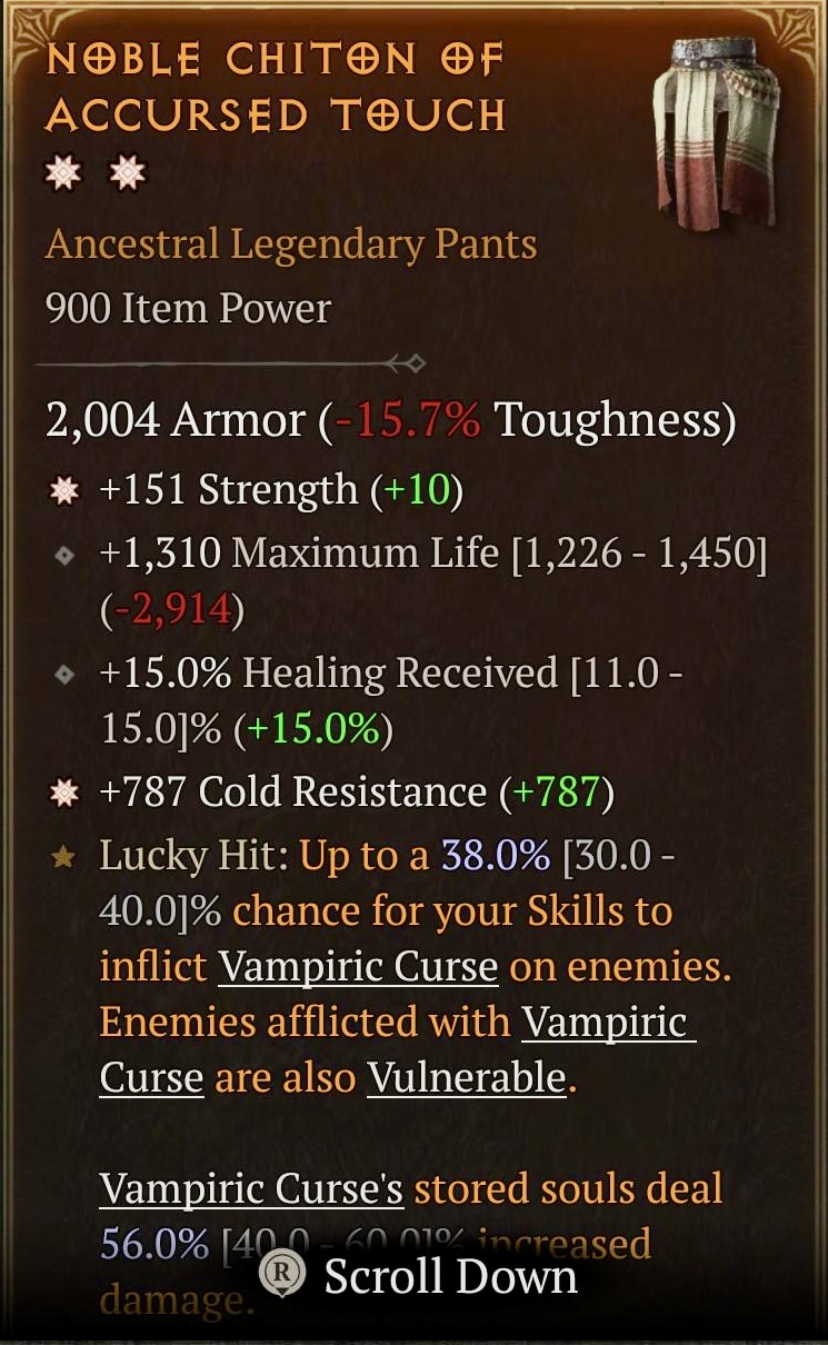 Noble Chiton of Accursed Touch (2GA)