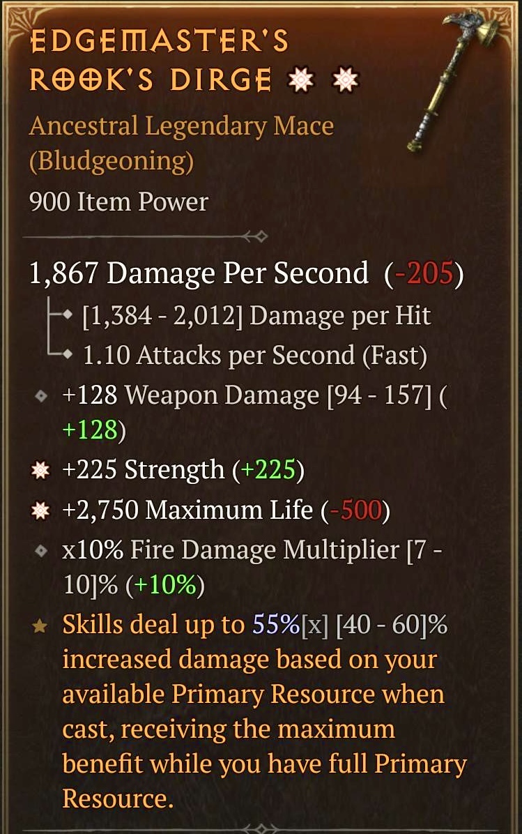 Edgemaster's Rook's Dirge (2GA)