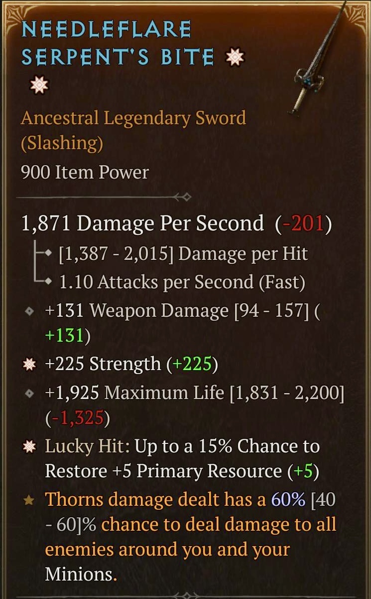 Needleflare Serpent's Bite (2GA)