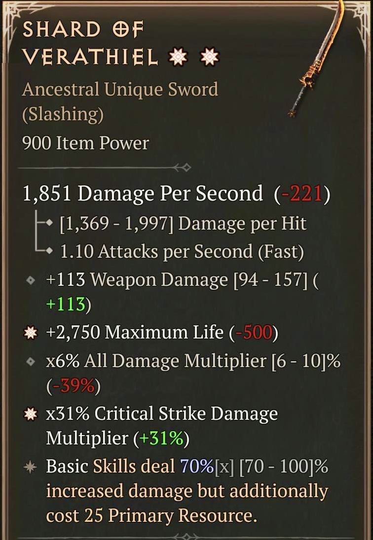Shard of Verathiel (2GA)